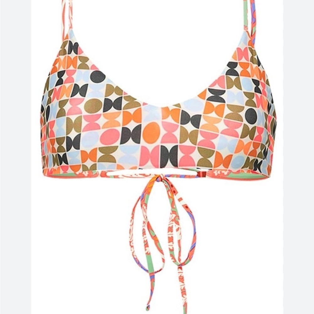 Maaji Multicolor Geometric Bikini Top- never worn.  Size large